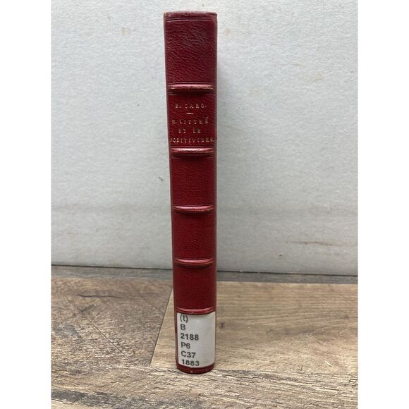 1883.‎ Philosophie. M. Littré et le positivisme. E. Caro.